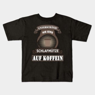 Schlafmütze Kaffee Lustig Geschenk Spruch Montag Kids T-Shirt